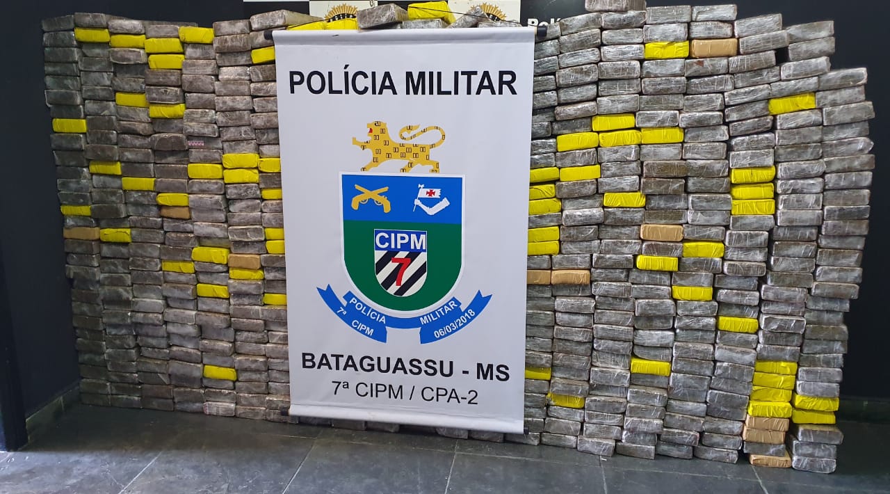 Entorpecente pesou 600 quilos - Foto: Polícia Militar/Divulgação